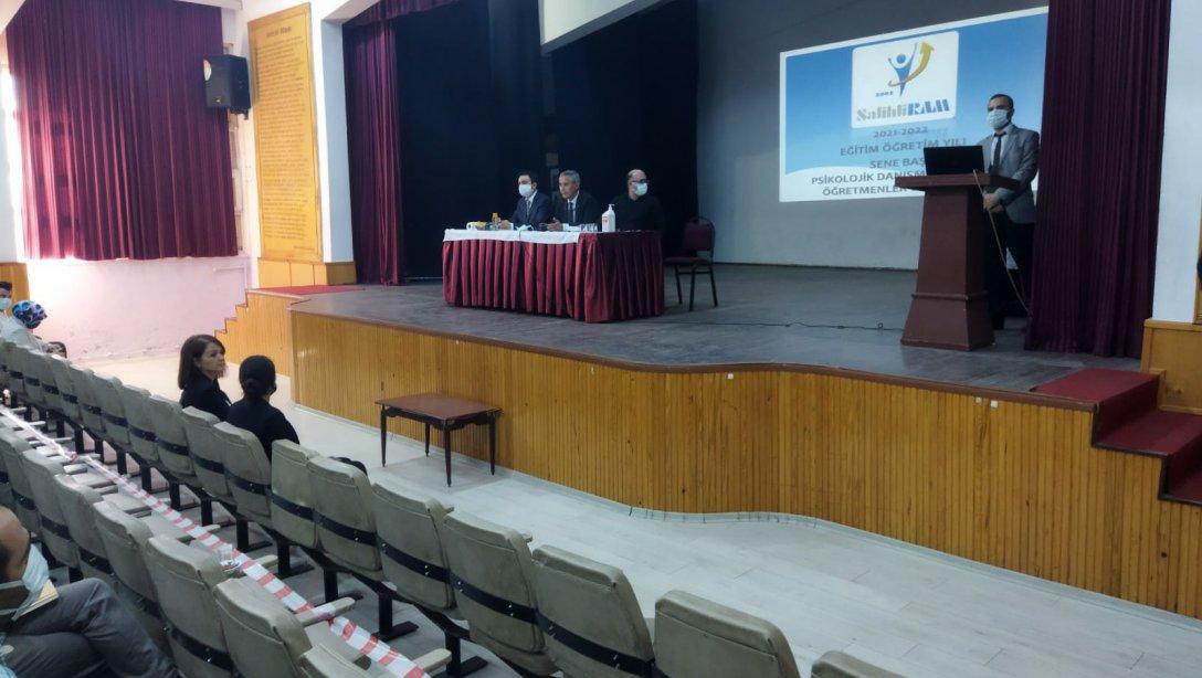 2021-2022 Eğitim Öğretim Yılı Salihli-Alaşehir-Sarıgöl-Kula-Selendi-Demirci-Ahmetli-Köprübaşı Senebaşı Rehber Öğretmenler Toplantısı Yapıldı.