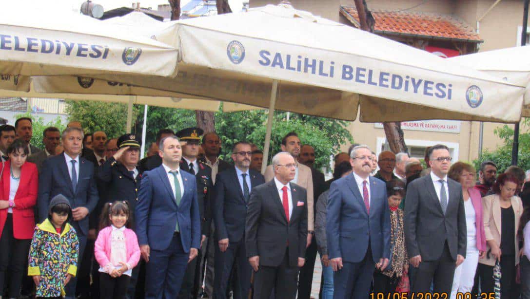 19 Mayıs Atatürk'ü Anma, Gençlik ve Spor Bayramı Çelenk sunma törenine katıldık.