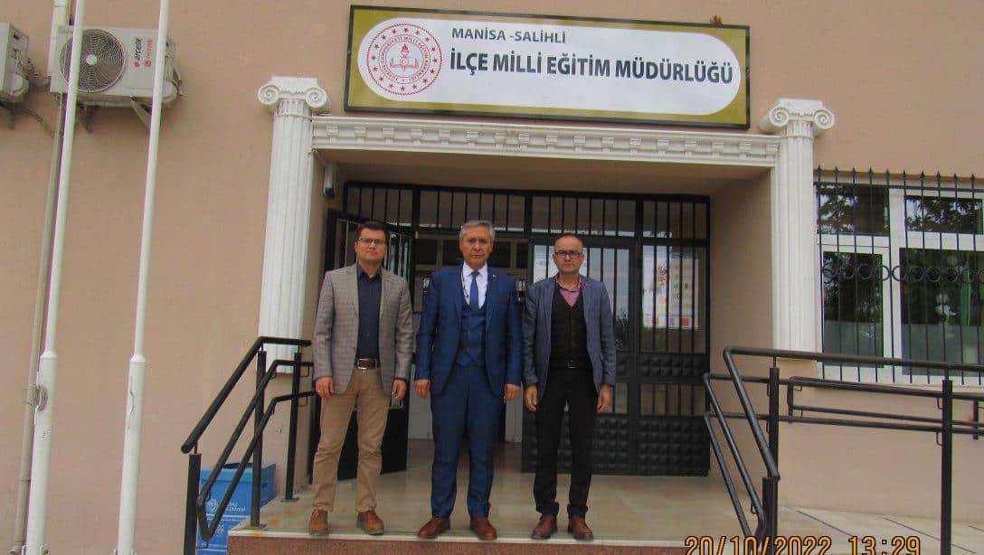 Demirci İlçe Milli Eğitim Müdürü Sayın Yüksel KOCABAŞ'tan Milli Eğitim Müdürümüz Sayın Mahmut YENEN'e Ziyaret