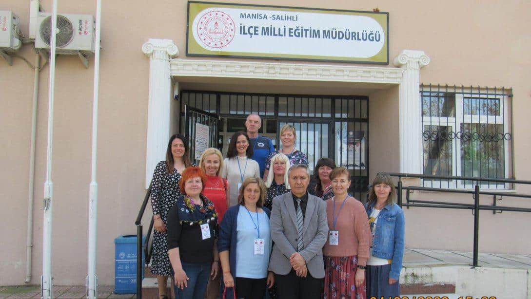 Erasmus+ Akreditasyon Projesi Kapsamında  Letonya'dan Gelen Misafirlerimiz Milli Eğitim Müdürümüz Mahmut YENEN'i Ziyaret Ettiler