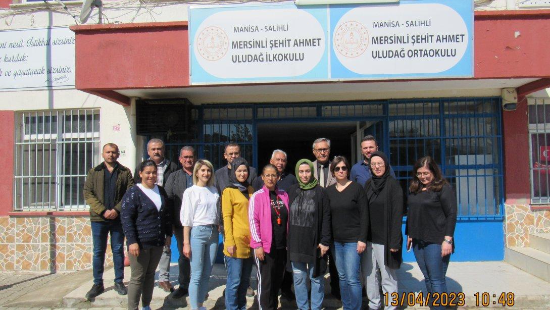 Milli Eğitim Müdürümüz Mahmut YENEN Mersinli Şehit Ahmet Uludağ İlkokulu/Ortaokulu'nu Ziyaret Etti