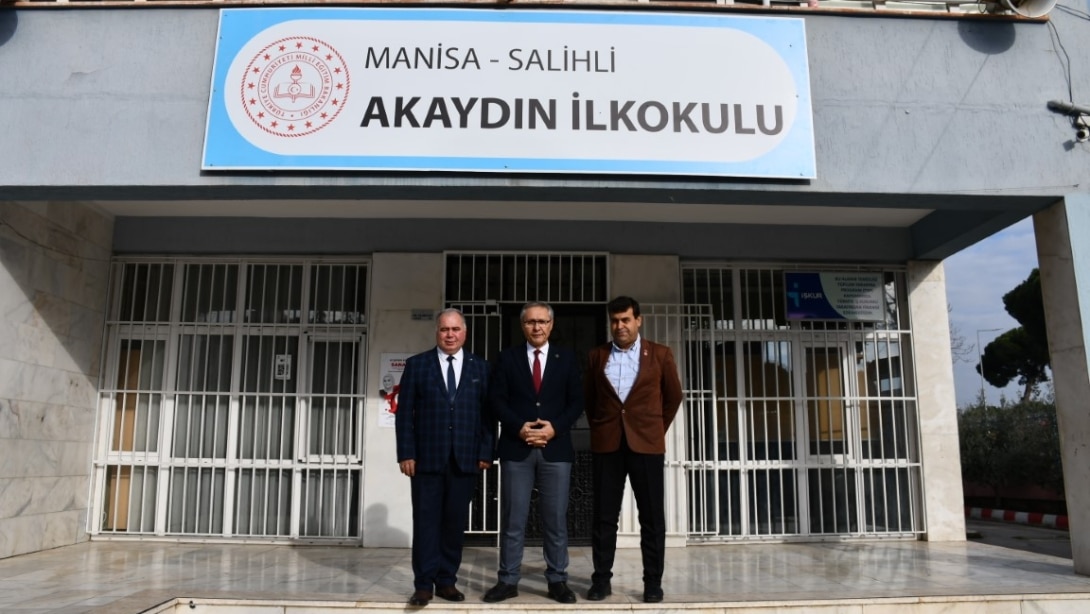 Milli Eğitim Müdürümüz Mahmut Yenen, Akaydın İlkokulunu ziyaret etti